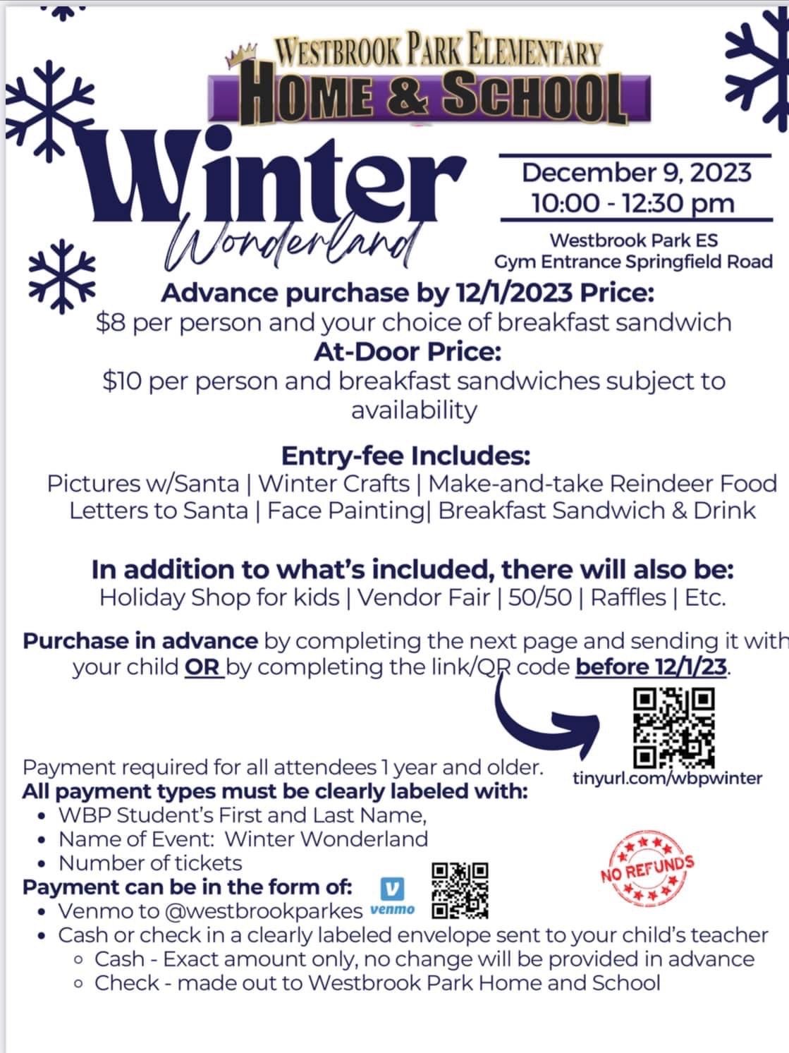  Come out to H&S Winter Wonderland this weekend!