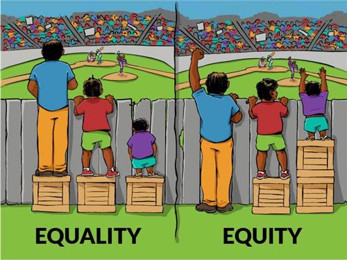 illustration Equality VS Equity