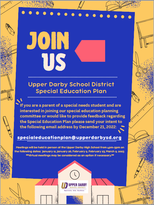 Join the Special Education Planning Committee