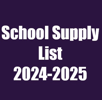 School Supply List