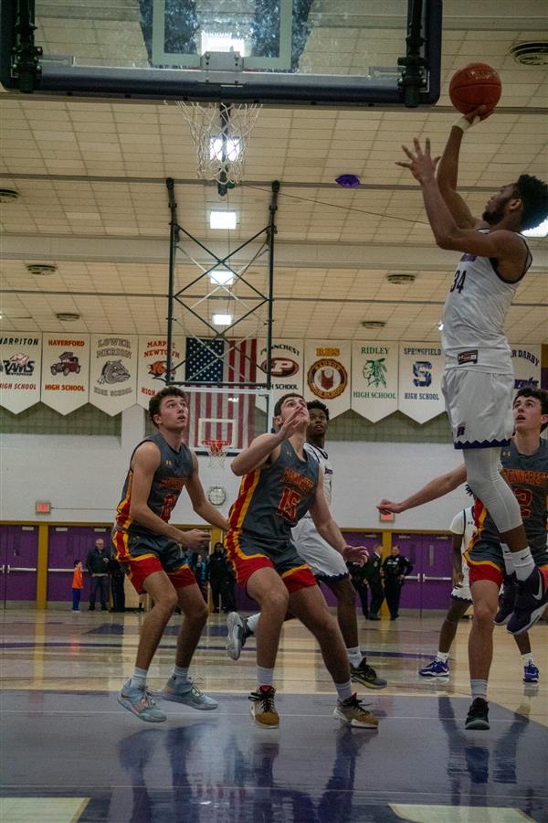 Upper Darby High School Boys' basketball varsity team vs Penncrest 1/14/2023
