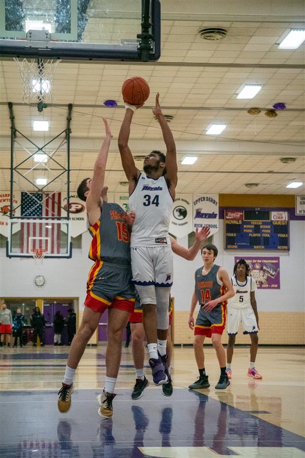 Upper Darby High School Boys' basketball varsity team vs Penncrest 1/14/2023