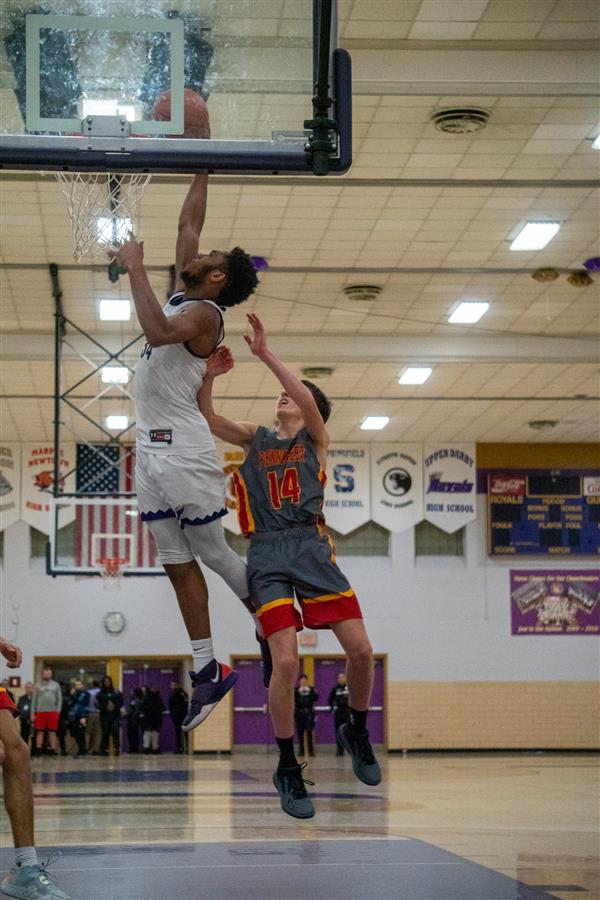 Upper Darby High School Boys' basketball varsity team vs Penncrest 1/14/2023