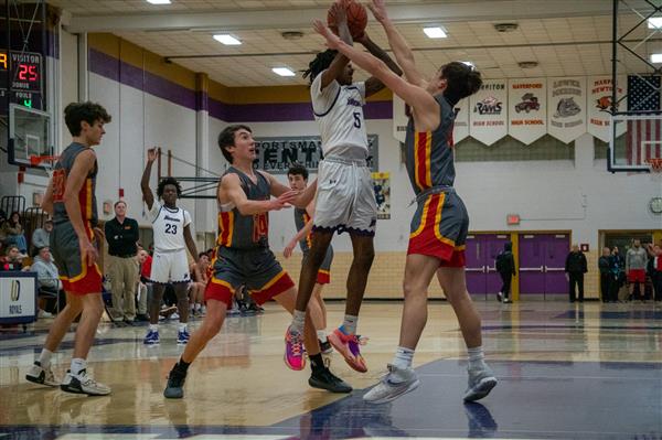 Upper Darby High School Boys' basketball varsity team vs Penncrest 1/14/2023