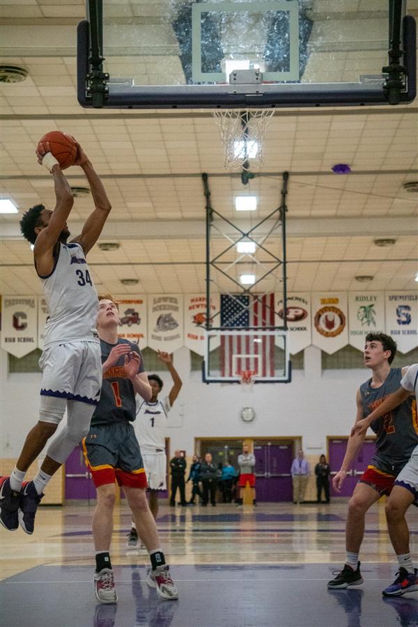 Upper Darby High School Boys' basketball varsity team vs Penncrest 1/14/2023