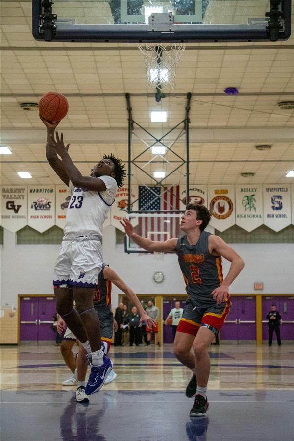 Upper Darby High School Boys' basketball varsity team vs Penncrest 1/14/2023