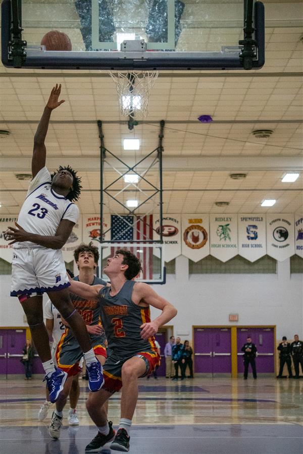 Upper Darby High School Boys' basketball varsity team vs Penncrest 1/14/2023
