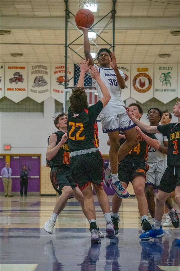 Upper Darby High School boys' basketball game Junior Varsity vs Penncrest High School 1/14/2023