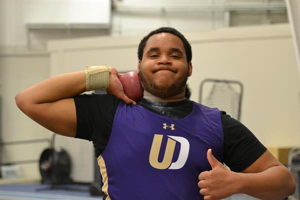Upper Darby High School Boys' indoor track throwers meet at Germantown Academy (2.8.23)