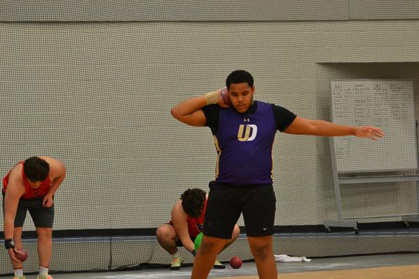Upper Darby High School Boys' indoor track throwers meet at Germantown Academy (2.8.23)