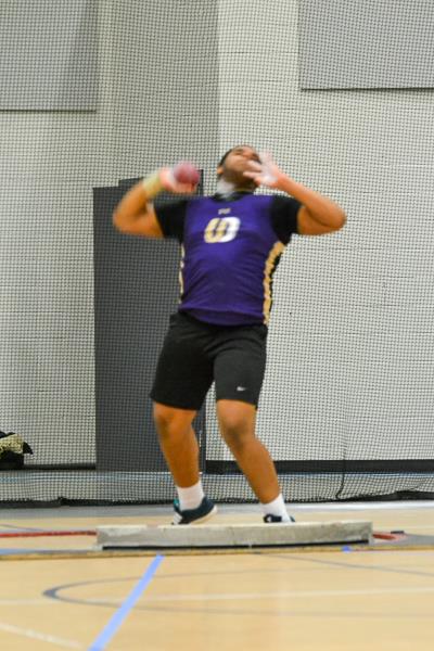 Upper Darby High School Boys' indoor track throwers meet at Germantown Academy (2.8.23)