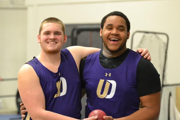 Upper Darby High School Boys' indoor track throwers meet at Germantown Academy (2.8.23)