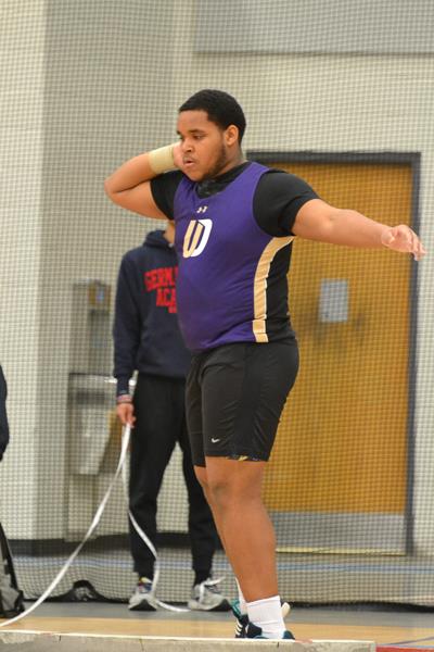 Upper Darby High School Boys' indoor track throwers meet at Germantown Academy (2.8.23)