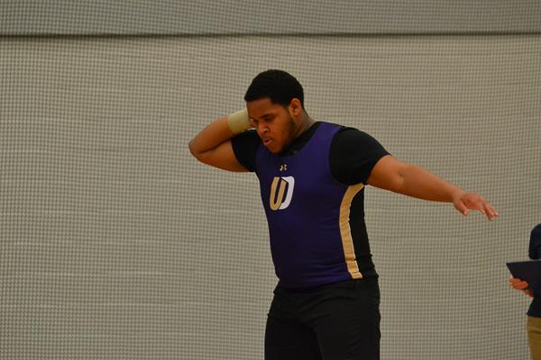 Upper Darby High School Boys' indoor track throwers meet at Germantown Academy (2.8.23)