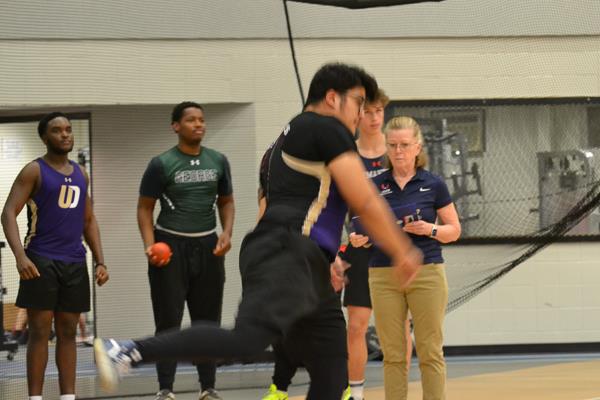 Upper Darby High School Boys' indoor track throwers meet at Germantown Academy (2.8.23)
