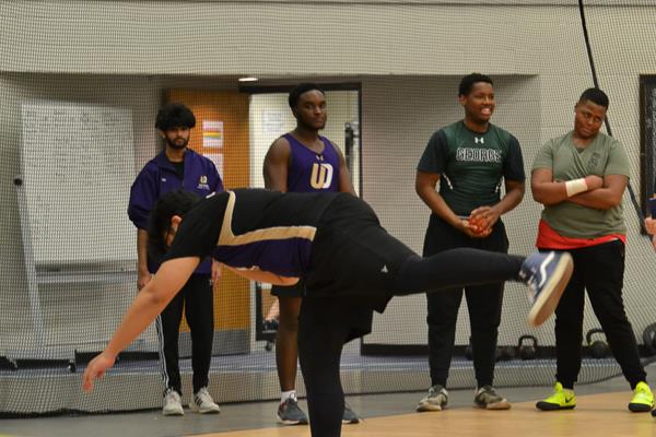 Upper Darby High School Boys' indoor track throwers meet at Germantown Academy (2.8.23)