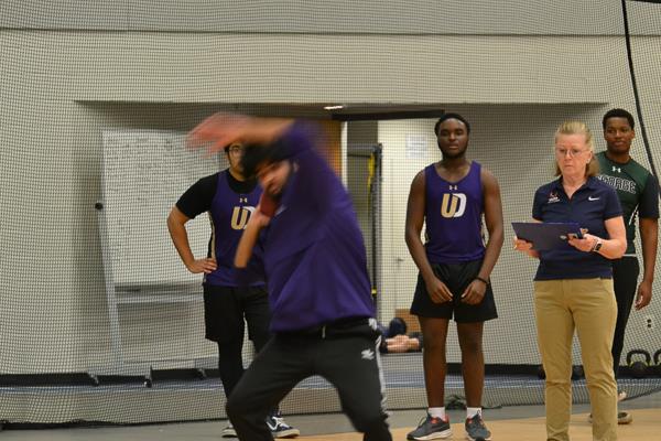 Upper Darby High School Boys' indoor track throwers meet at Germantown Academy (2.8.23)