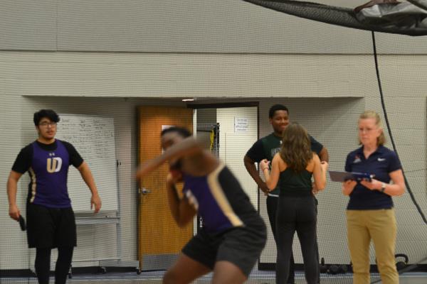 Upper Darby High School Boys' indoor track throwers meet at Germantown Academy (2.8.23)