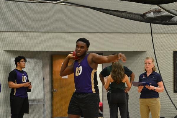 Upper Darby High School Boys' indoor track throwers meet at Germantown Academy (2.8.23)