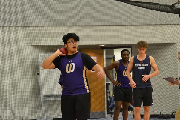 Upper Darby High School Boys' indoor track throwers meet at Germantown Academy (2.8.23)