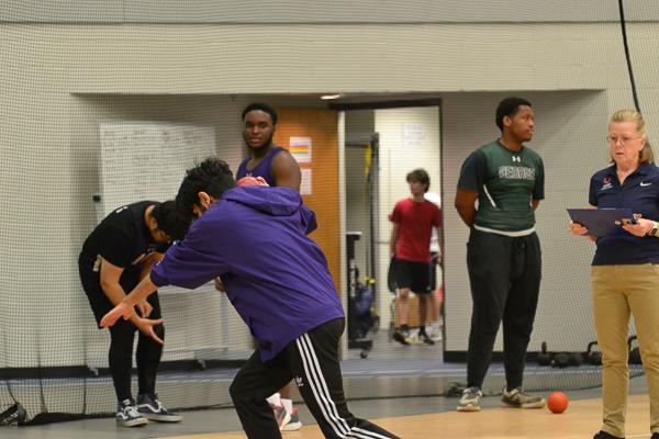 Upper Darby High School Boys' indoor track throwers meet at Germantown Academy (2.8.23)